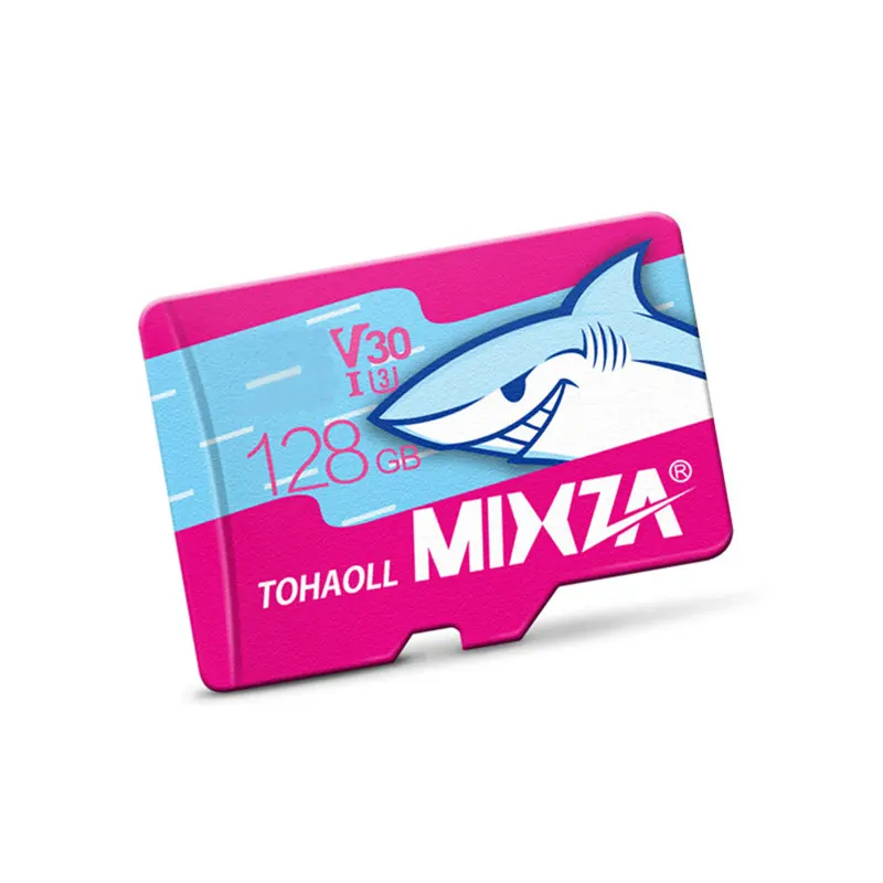 MIXZA Original Shark Serial Micro TF Memory Card 128GB Memoria Kart Class 10 U1 Flash Memory Card For Camera CCTV Phone Tablet