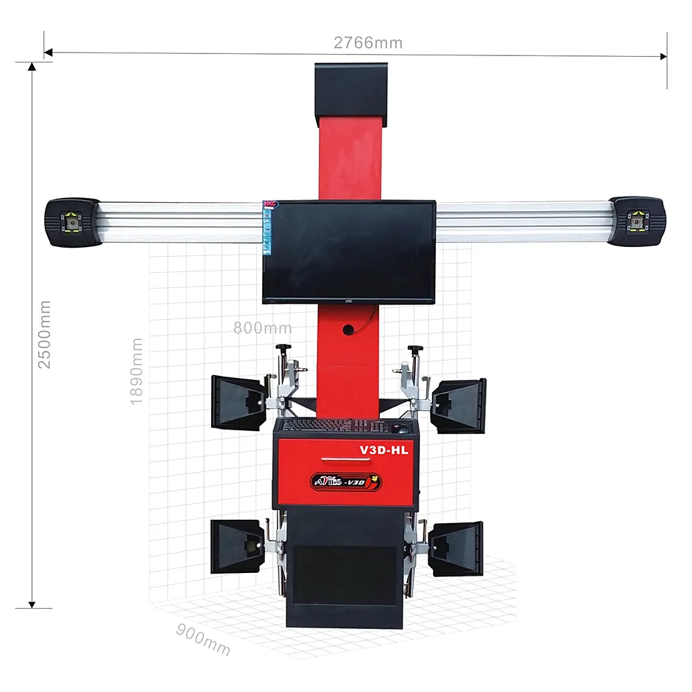 Popular Aligner Machine / 3D Wheel Alignment /Four Post Car Lift Use With Alignment Machine