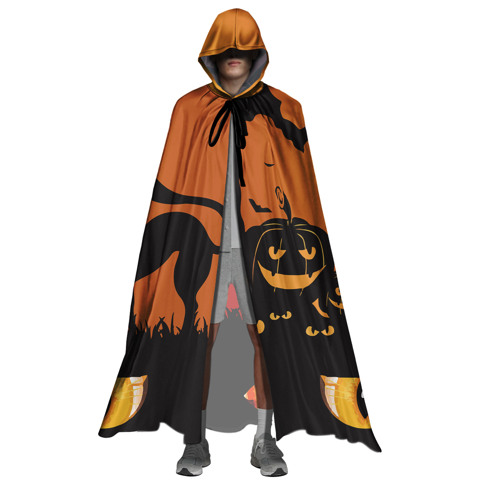 2021 Custom Halloween Adult Hooded Cloak Long Cloak Capes Christmas Cosplay Costumes Cape for Men and Women
