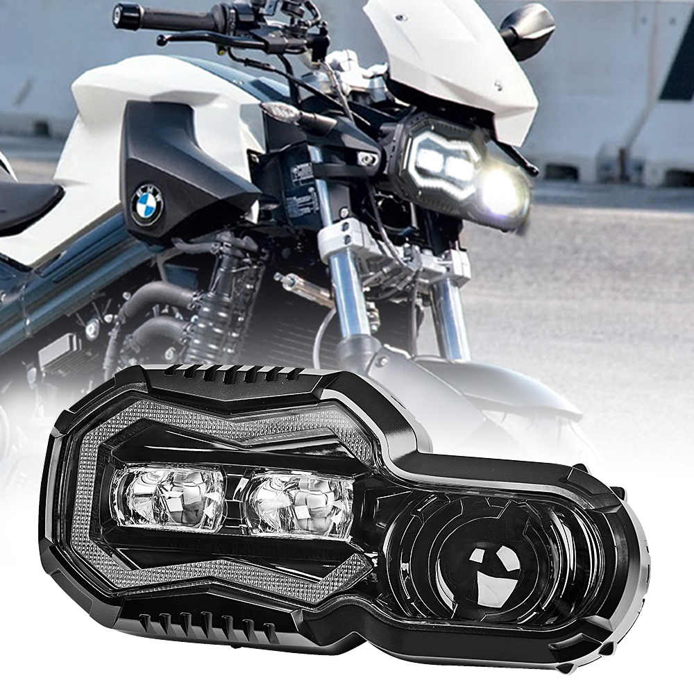 LOYO New design led headlamp Plug and Play Motorcycle Lights with EMC Function farol led f800 motorcycle headlamp