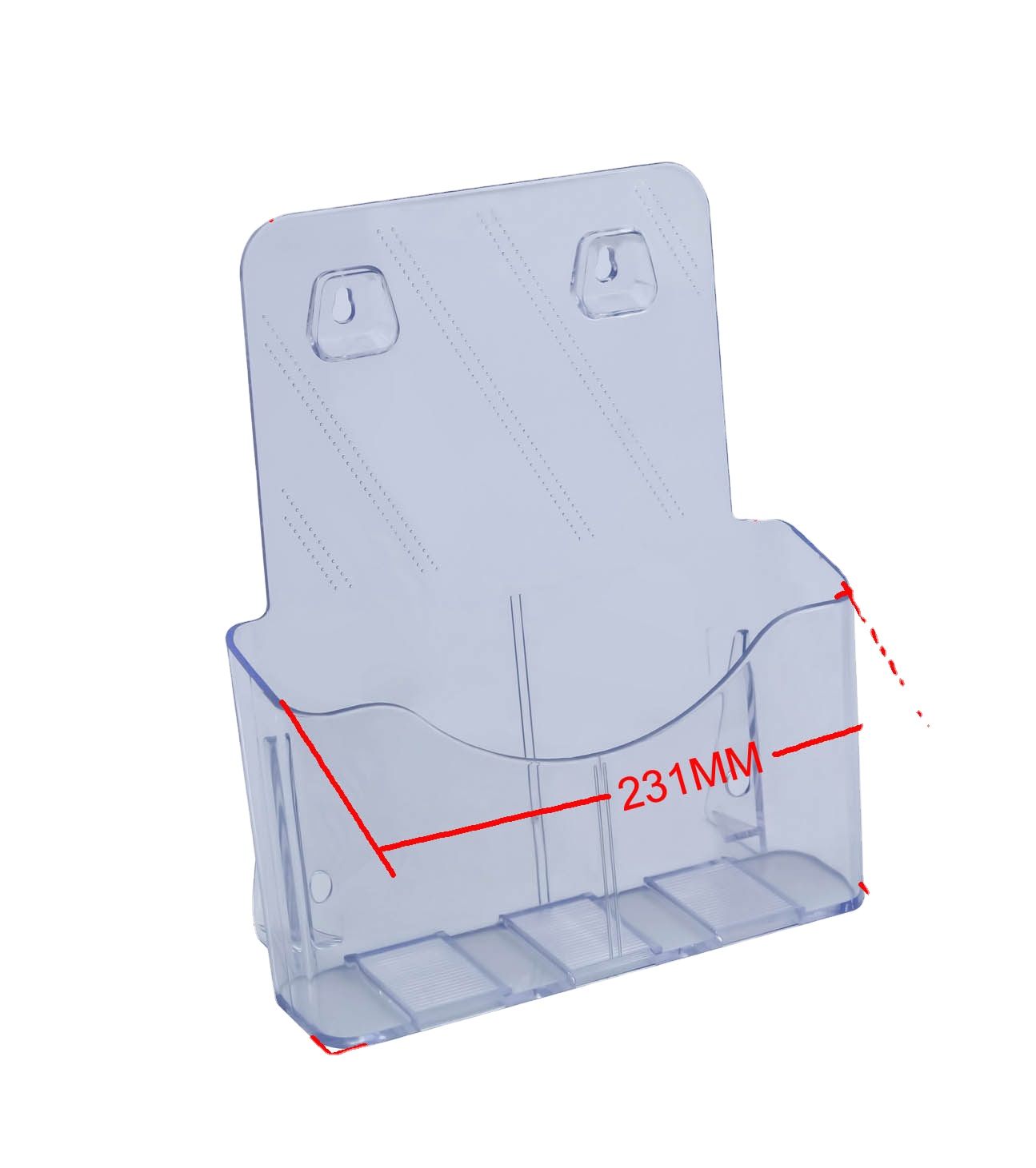 High Quality Popular Brochure Holder Single Pocket A4 Clear Plastic Document Holder