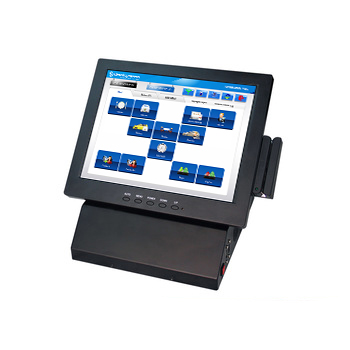 POS8812A --- 12 ''сенсорный ЖК экран монитора компьютера/сенсорный экран все в одном ПК для торговая точка/Ресторан электронных заказов машина сенсорный экран