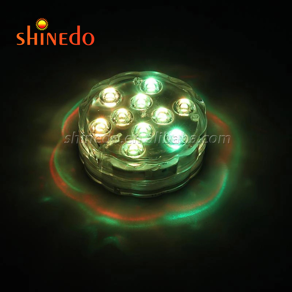 Водонепроницаемый IP68 RGB LED красочное Подводное освещение пруд погружная лампа для украшения праздника