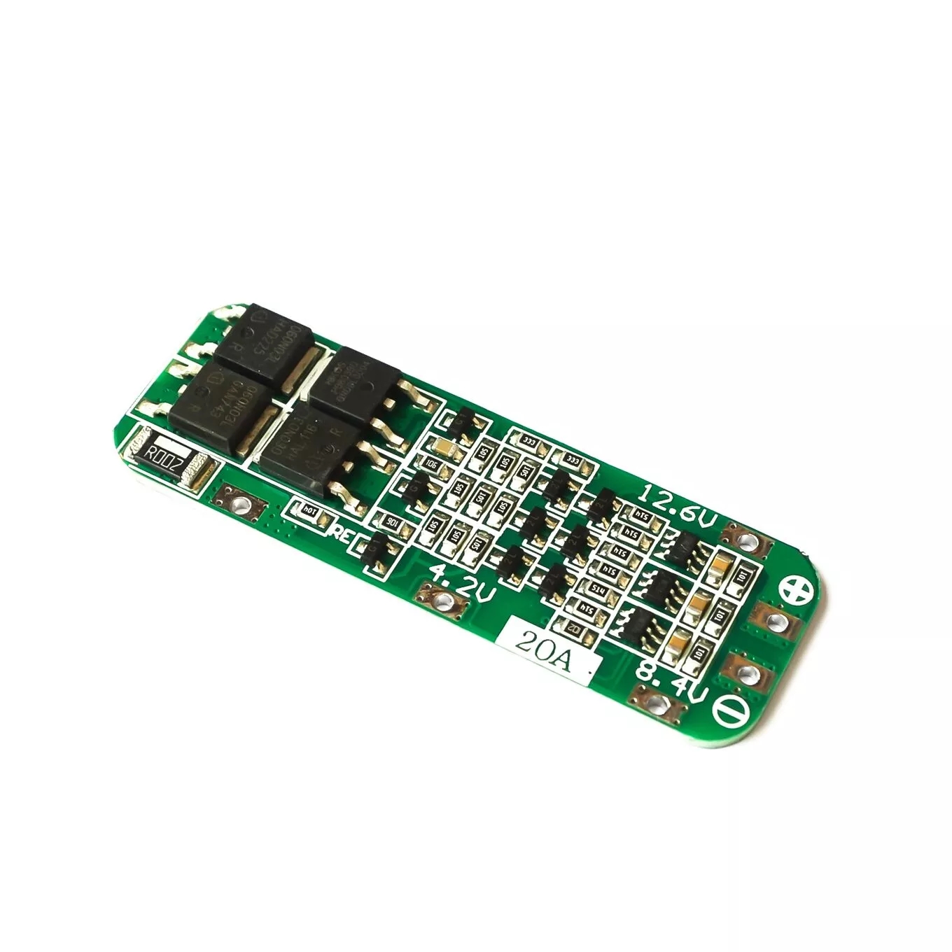 Защитная плата PCB BMS зарядного устройства для литий-ионной, литиевой батареи 3S 20A 18650, модуль 12,6 в сотовой 64x20x3,4 мм