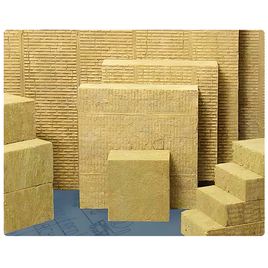 High Quality Modern Design Non-Asbestos Rock Wool Insulation Material Construction Board Pipe & Cubes Made from Mineral Wool