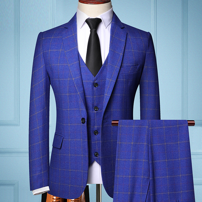 Custom Tailored Groom Formal Slim Fit 3 Piece Tuxedo Wedding Suit Classy Cheap Blazers Mens Suits Italian