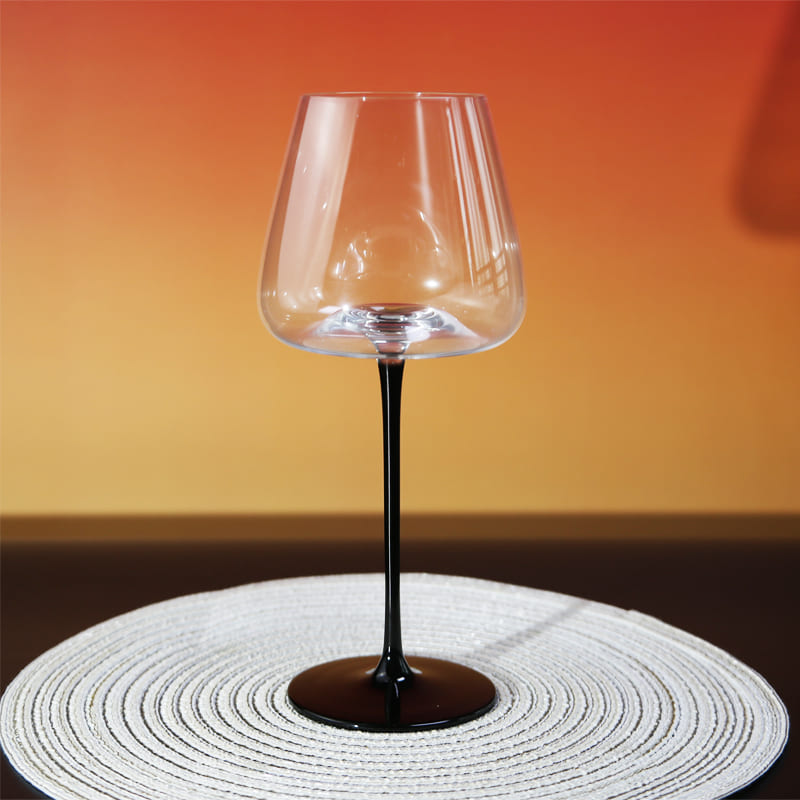 Unique Black Crystal Wine Glasses for Fine Dining