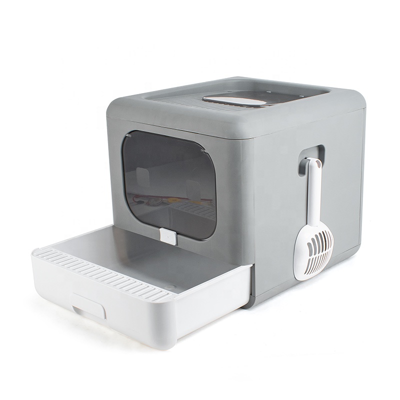 2021 China factory hot sales foldable Drawer type Cat Litter Box Pet Cat Toilet