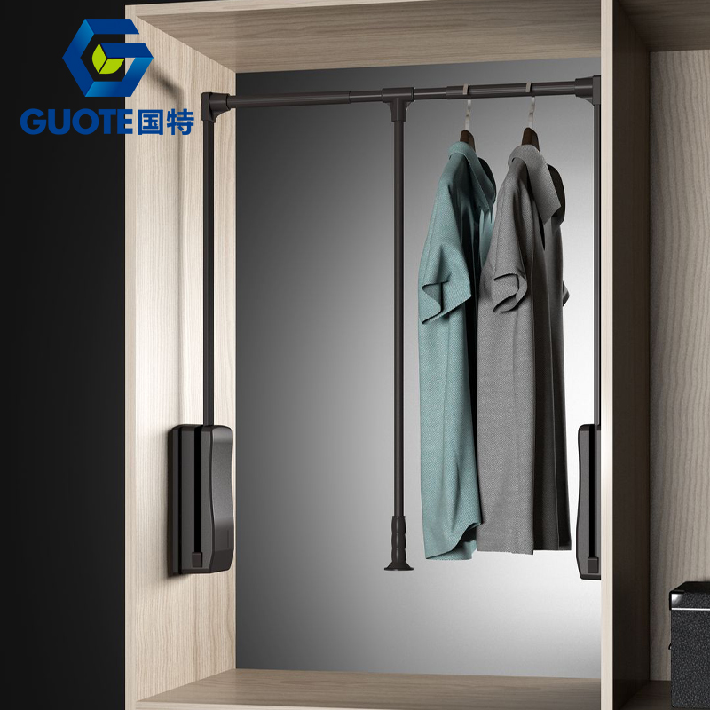 Guote Factory Supply Closet Organizer System Pull Down Wardrobe Lift /Wardrobe accessories