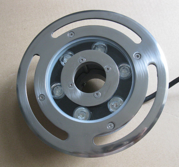High quality 24v cast aluminum mid-hole dry fountain lamp with water return hole