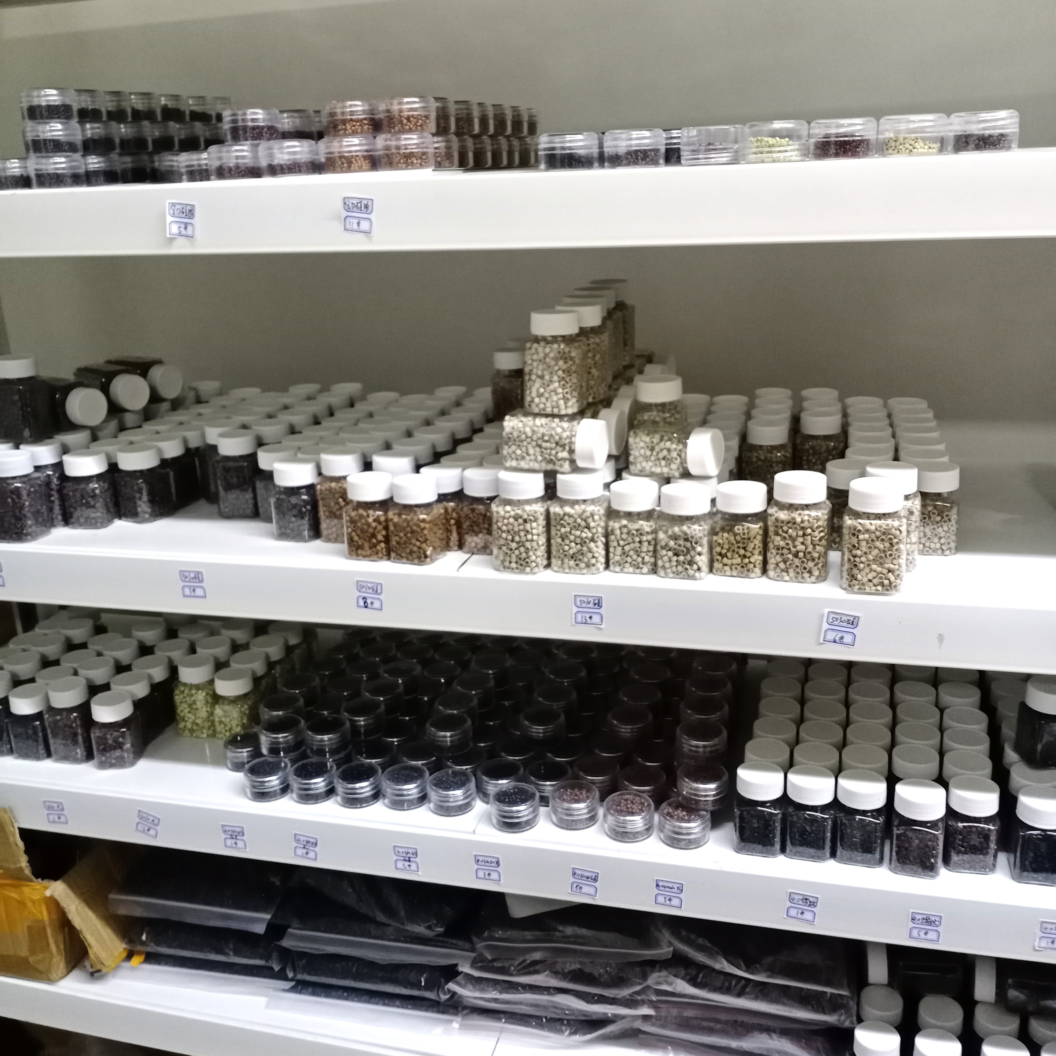 Оптовая продажа, силиконовые нано-кольца, бусины для наращивания волос, инструменты для наращивания волос, 1000 шт. медных нано-микрозвеньев, бусины