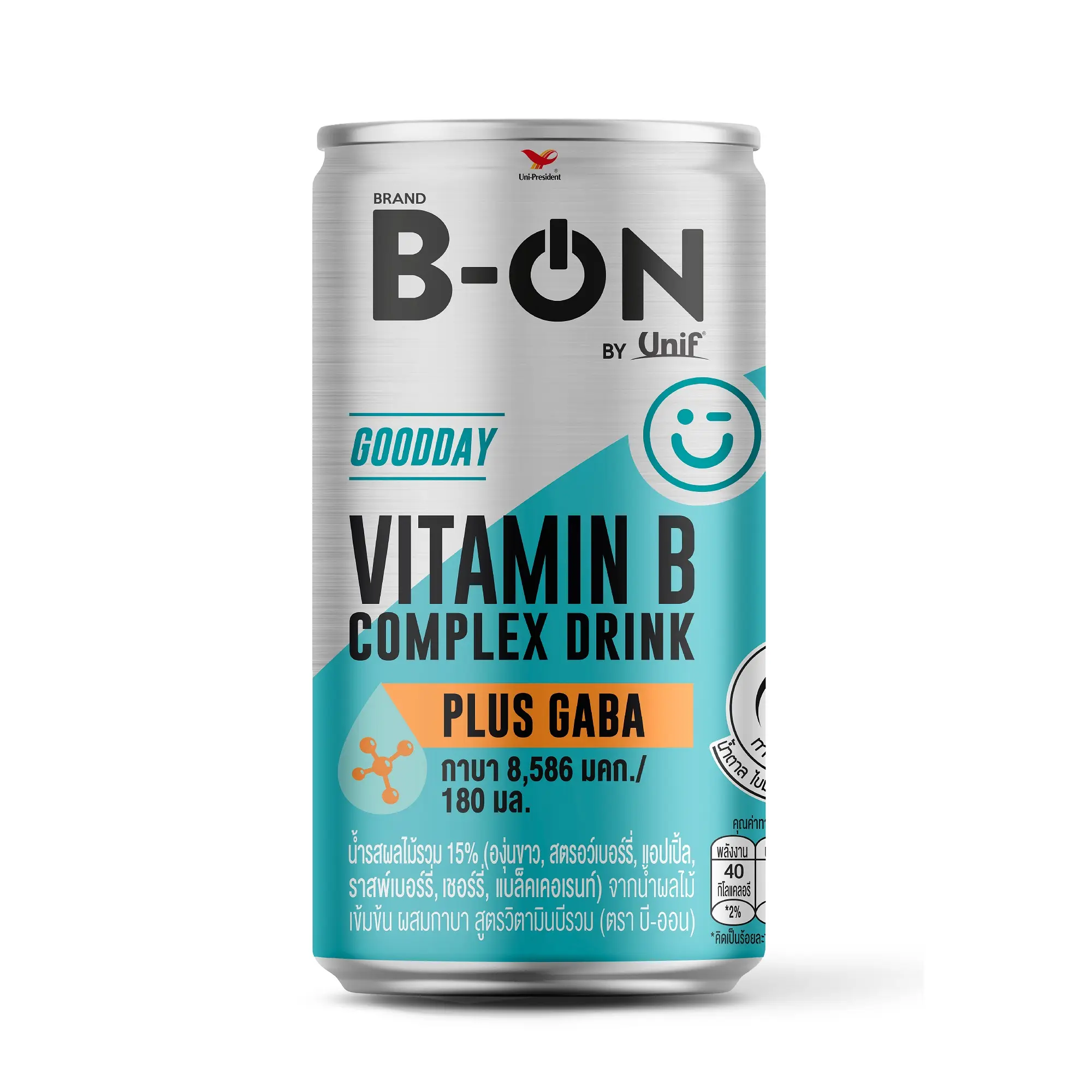 B-on Active (180ml) Vitamin B Complex Plus GABA Mixed Fruit Juice Brain Boost Soft Drink Improve Concentration Reaction Speed