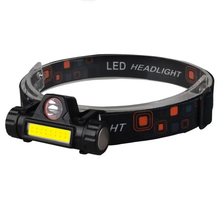 Headlamp multi function strong light LED Waterproof USB charging magnet cob work mountaineering fishing head flashlight
