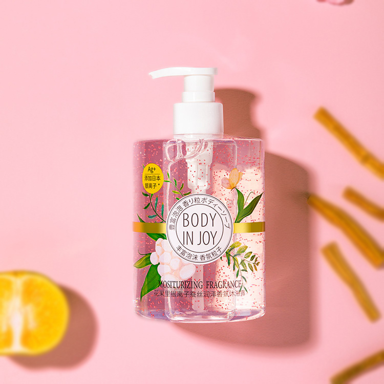 Wholesale Perfumes Private Label Silver Shower Gel Refreshment Whitening Body Wash Customized Bath Gel