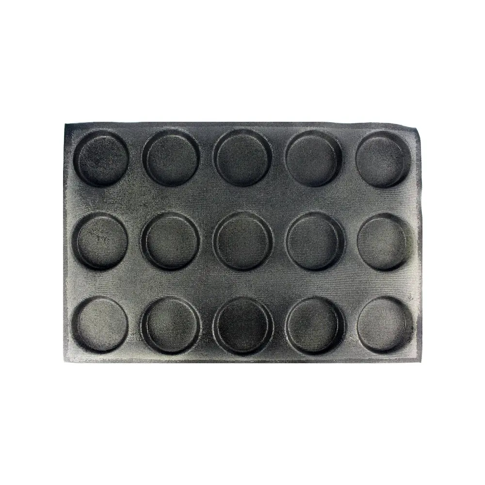 Commercial Round Non Stick Cupcake Cake Tool 15 Cup Cake Mould Silicone Baking Mould