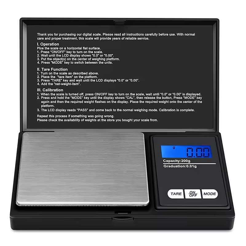 Best selling high accuracy digital jewelry balance scale pocket type scale 100g 200g 300g/0.01g, 500g/0.1g, 1kg/0.1g