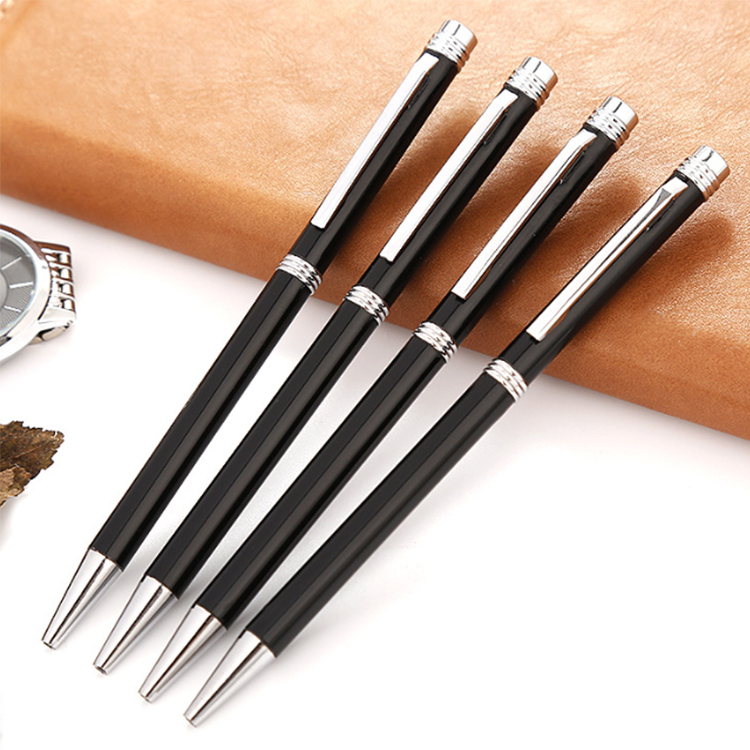SL-009 Online Shopping Simple Multicolor Metal Stationery Bank Ball Pen Refill