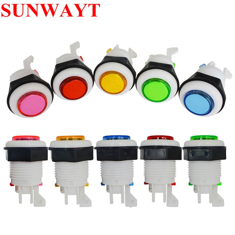 Arcade Game machine A4 Push Button Switch 28mm P4 Arcade Push Button Durable Multicade MAME HAPP Style button with microswitch