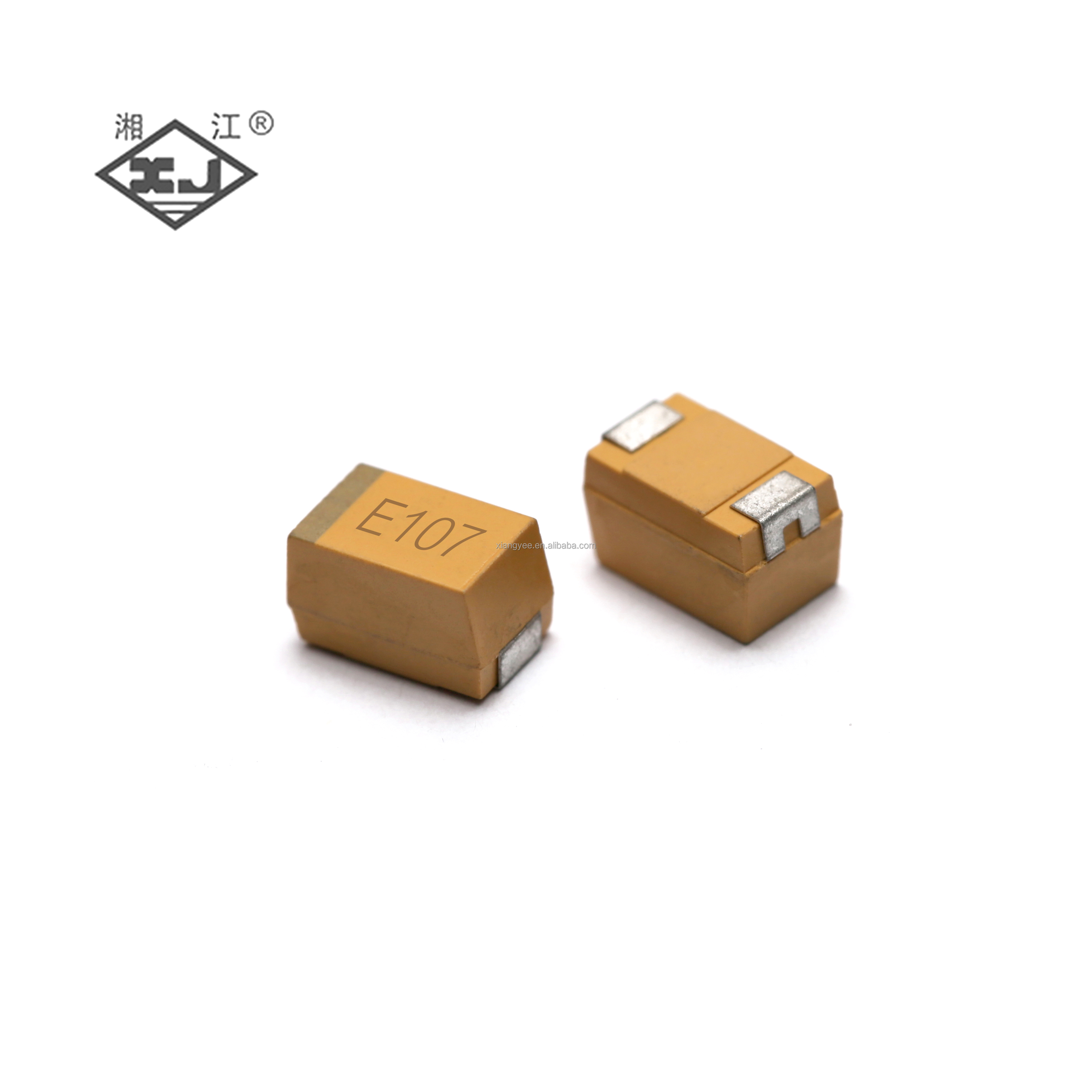 Фабрика конденсаторов тантала 100 мкФ 10% 25V SMD 2917 XJ, твердые Конденсаторы Танталового Конденсатора