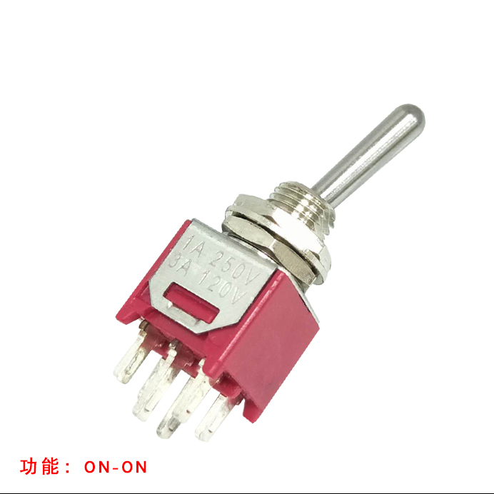 SMTS-202 ВКЛ-ВЫКЛ Блокировка самозамок мини 6Pin DPDT тумблер