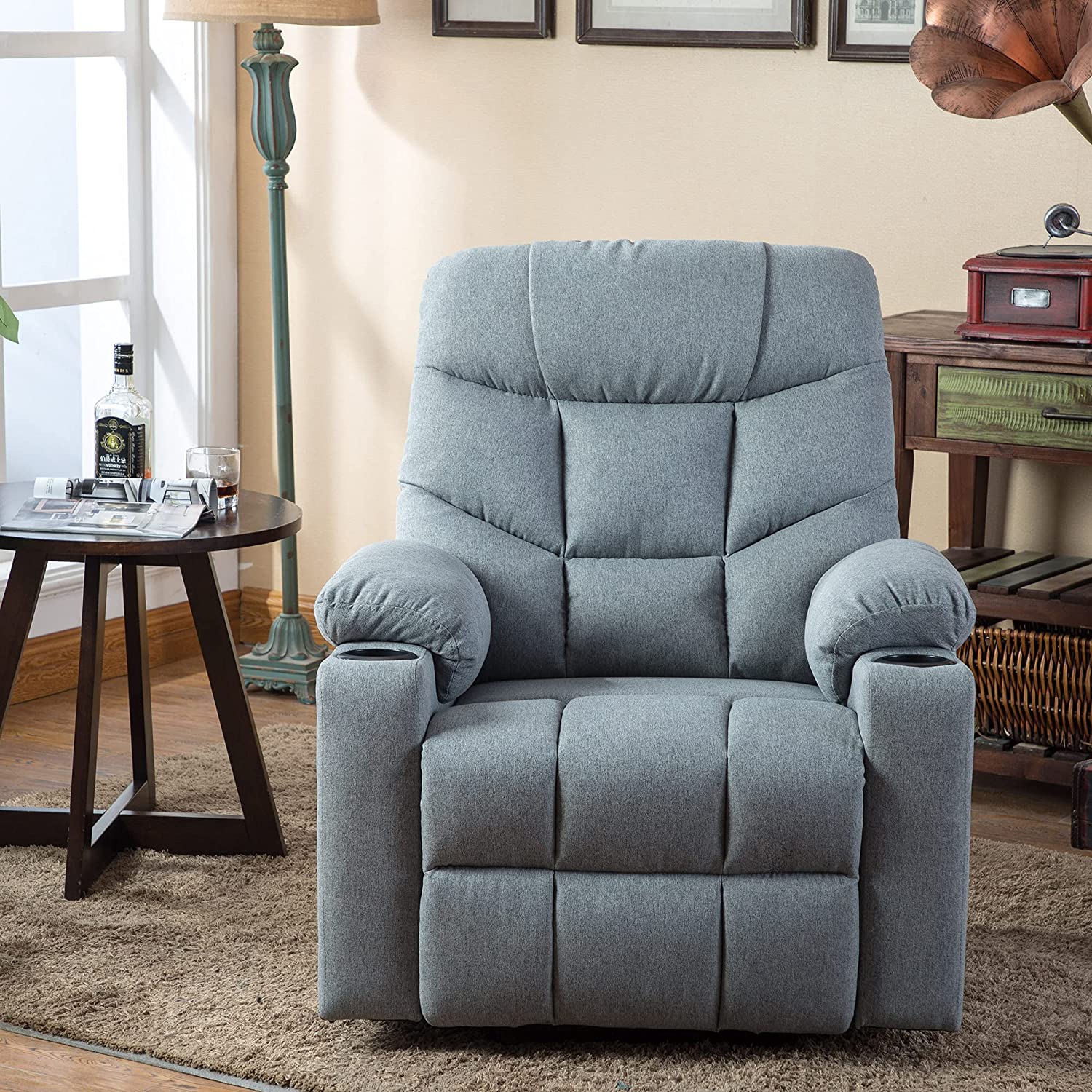 Zero Gravity Electric Power Lift Recliner Chair Sofa for Elderly With Cup Holders