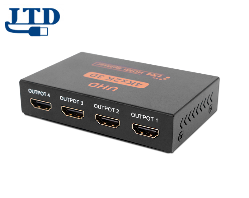 HDMI 4 порта 1x4 мощный сплиттер V1.4 Сертифицированный для Ultra HD 4K x 2K Full HD 1080P 3D HDMI адаптер