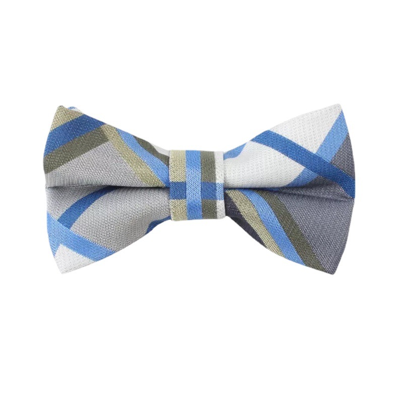 Custom Pattern Men Pre Tied Satin Gift Ribbon Silk Bow Ties With Elastic Loop Wholesale Wedding Bowtie Many Colors Choose