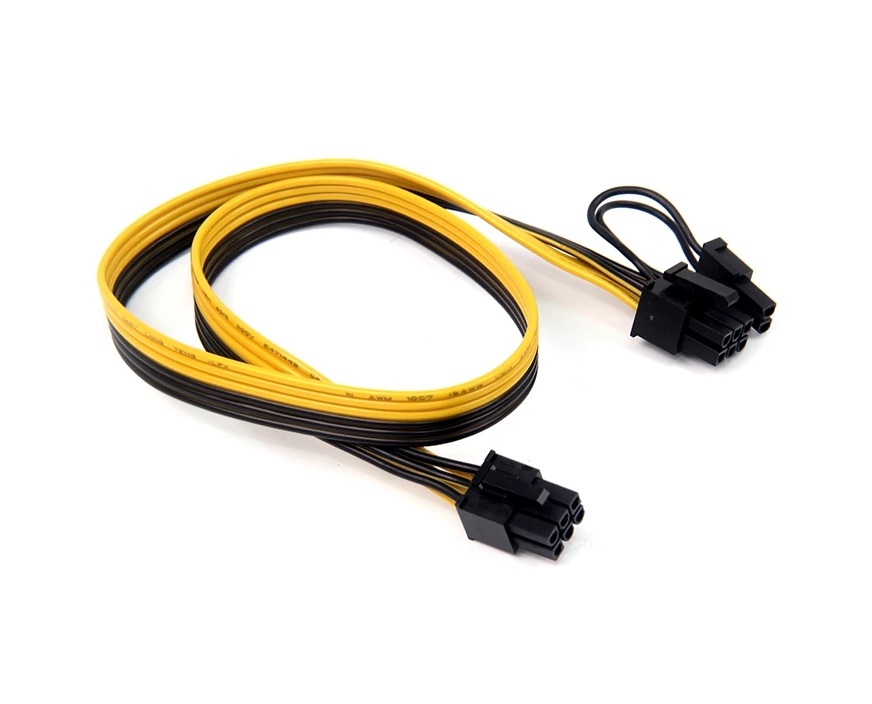 60 см 6 Pin PCI-E до 8 (6 + 2) Pin PCI-E Male к Male GPU Кабель питания для графической карты майнинга HP сервер Breakout Board