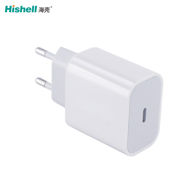 EU двойной 2 порта USB Тип C 20 Вт PD зарядное устройство адаптер для Apple iPhone 12