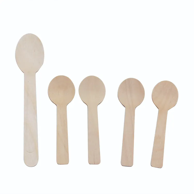 High Quality Safe Hygienic And Environmentally Friendly Ice Cream Tasting Wooden Spoons