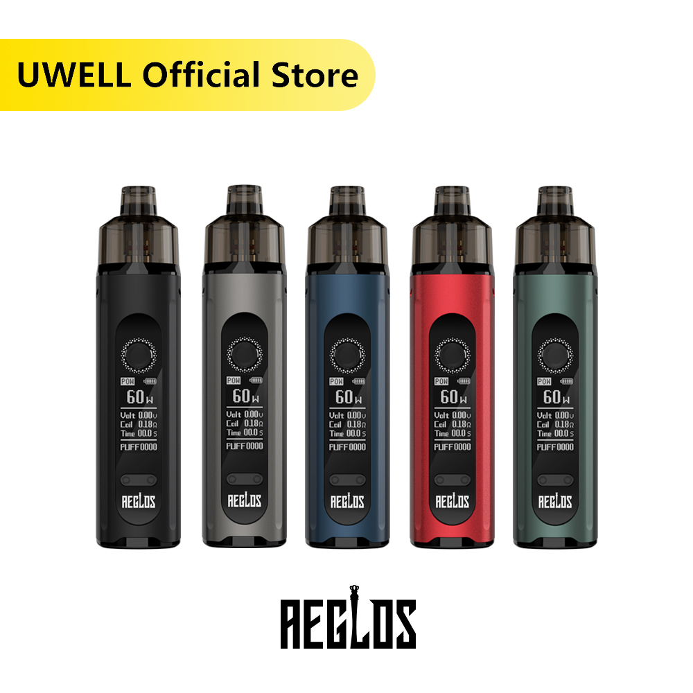 UWELL AEGLOS H2 Pod Mod System 0.18Ohm 55W 60W And 1.2Ohm 10W 13W Coil 4.5ML 1500Mah Battery OLED E-cigarette Vape Vaporizer Kit