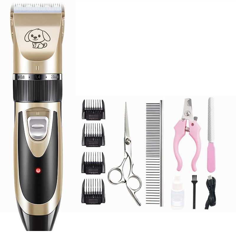 Electrical Stainless Steel Pet Comb Scissor Professional Grooming Sets Shavers Dog Hair Trimmers Hair Cutter Cat Shaver Blades