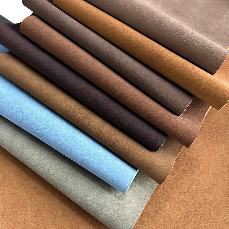 Frosted Yangbuck Soft Suede Fabric Pure Color Synthetic Microfiber Faux Leather For Sofa Bags Shoes Materials/Leather Products