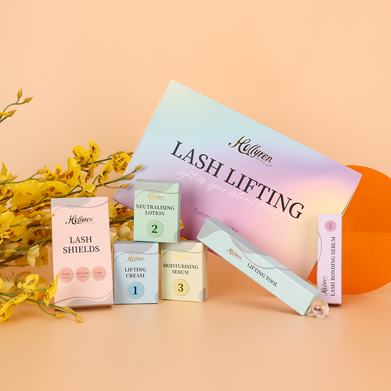 Hollyren lash lift 2 in 1 keratin eyelash perming lotion kit premium set perming private label tools lash lifting kit