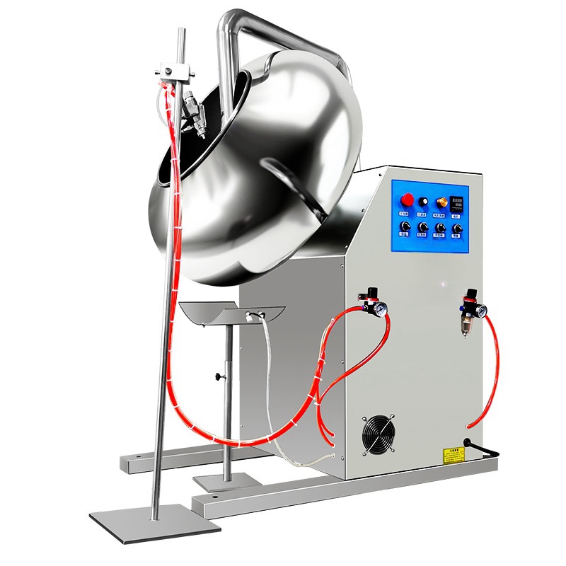 Automatic Industrial Sweet Peanut Chocolate Pecan Sugar Mini Seasoning Coating Machine 5 Kg for Home