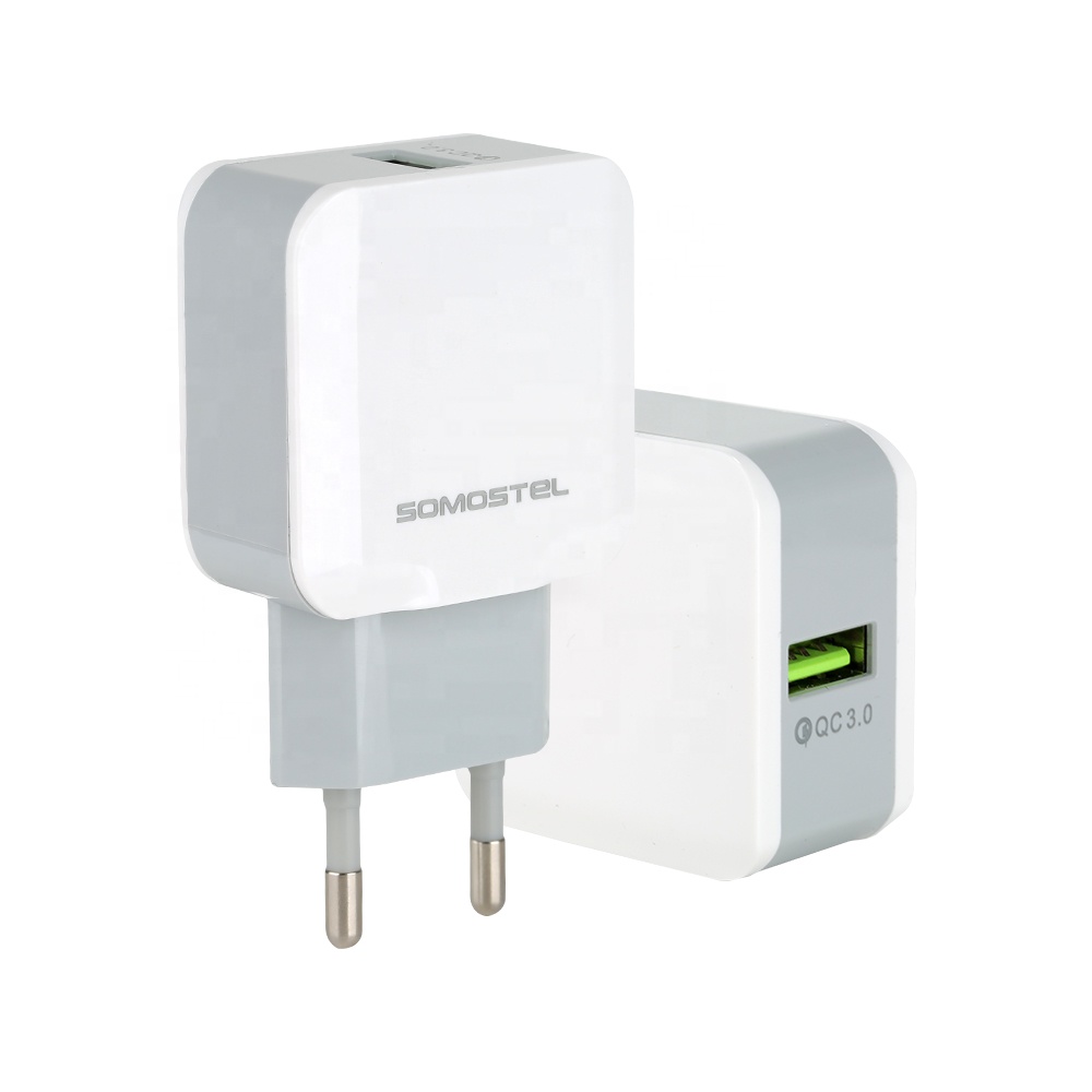 [Somostel]SMS-A12 Смарт QC3.0 быстрое USB зарядное устройство Cargador Rapido быстрое зарядное устройство для мобильного телефона