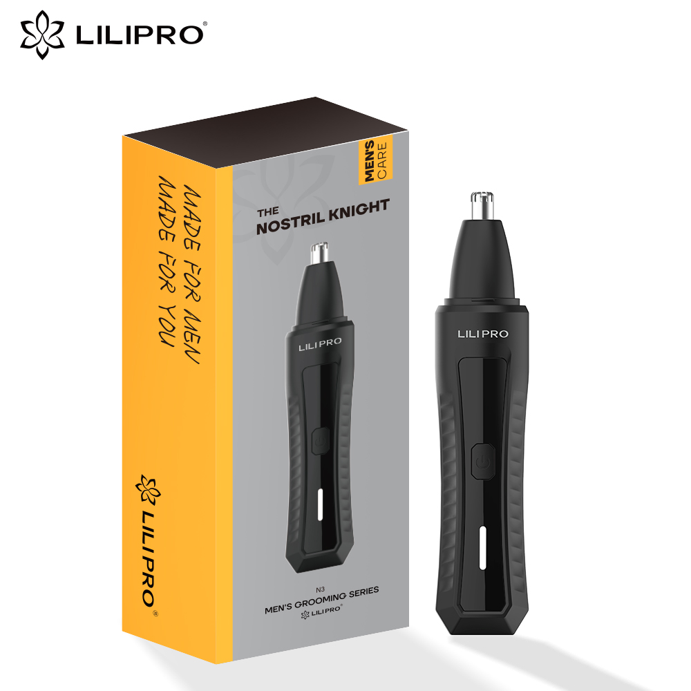 LILIPRO N3 Waterproof Rechargeable Skinsafe Painless Men's Electric Ear Face Eyebrow Nose Hair Removal Trimmer