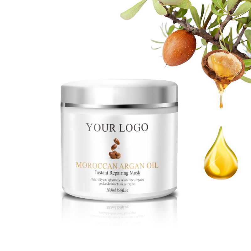 Free sample hydrating argan oil protein professional repairing private label hair mask