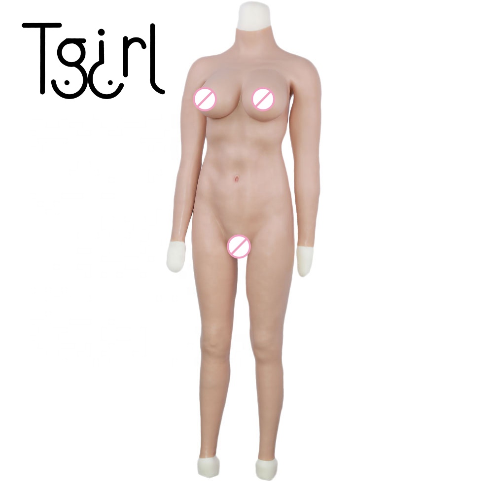 Tgirl силиконовый боди груди формы с ложным влагалищем для кроссдрессеров транссексуалов