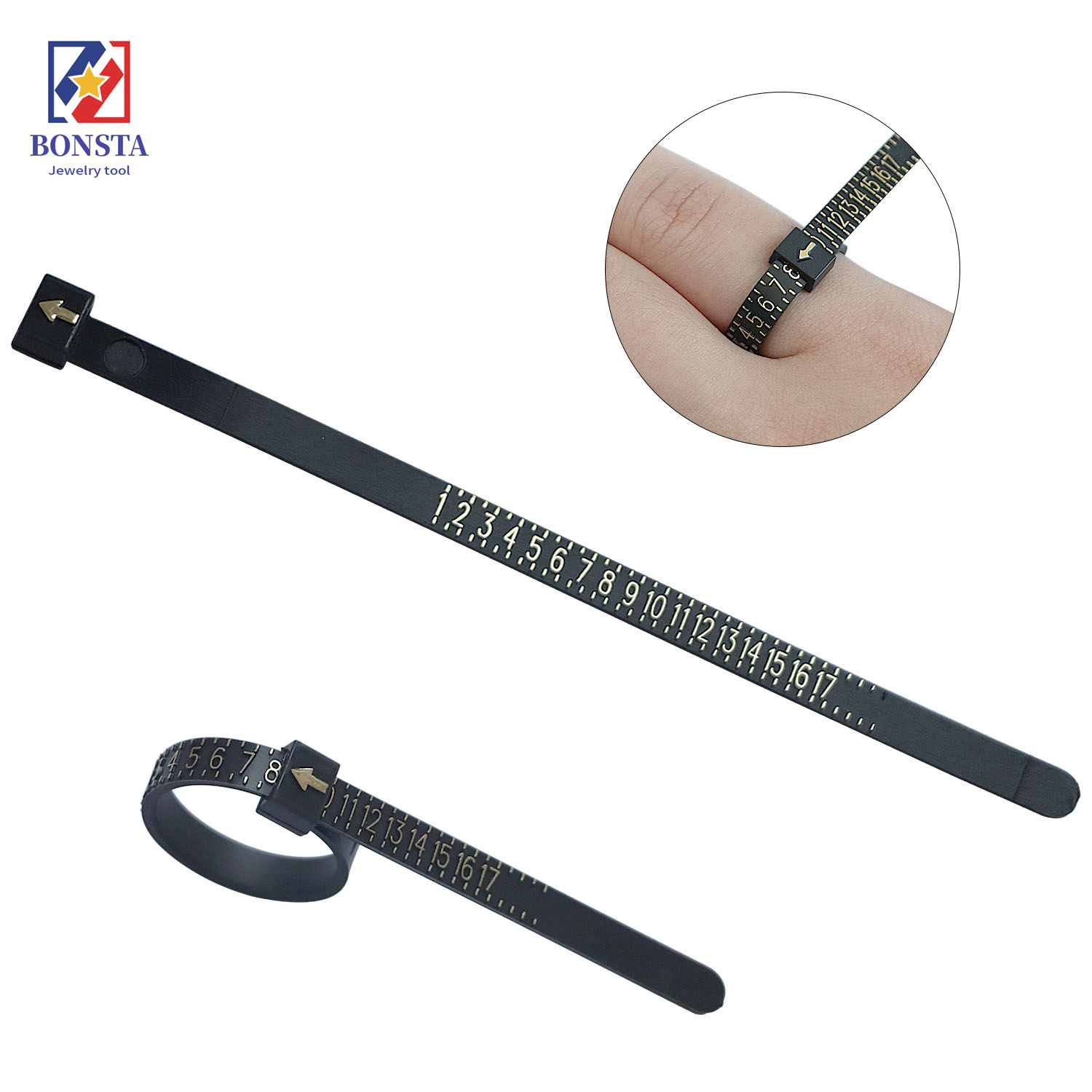 Guaranteed quality proper price jewelry tools ring sizer finger gauge ring sizer gauge