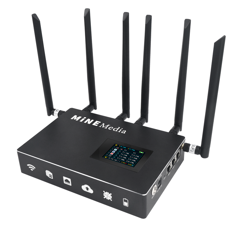 3G 4G LTE склеивающий маршрутизатор с заряжаемым трафиковым сервером для стабильной передачи видео в реальном времени на пару и трансляции