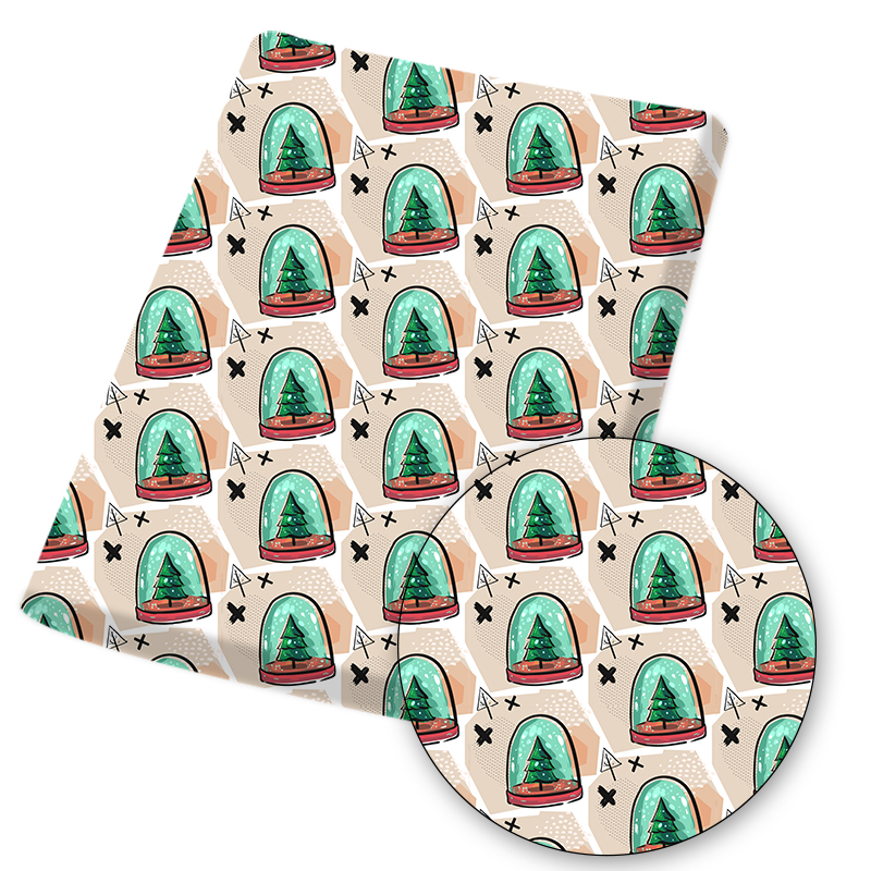 45*145cm Christmas Printed Home Textile Polyester Cotton Fabric for Clothing Making Bags Party Decoration