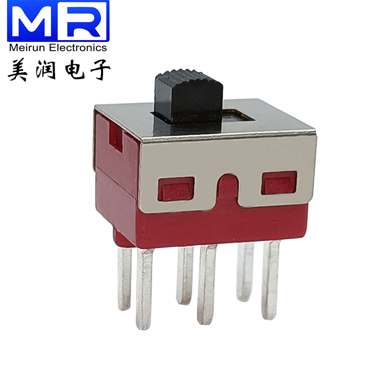 Quick Shipping Mini PCB 3A 220V AC 6 pin 2 position toggle interruptor on-off sliding switch momentary Slide Switches