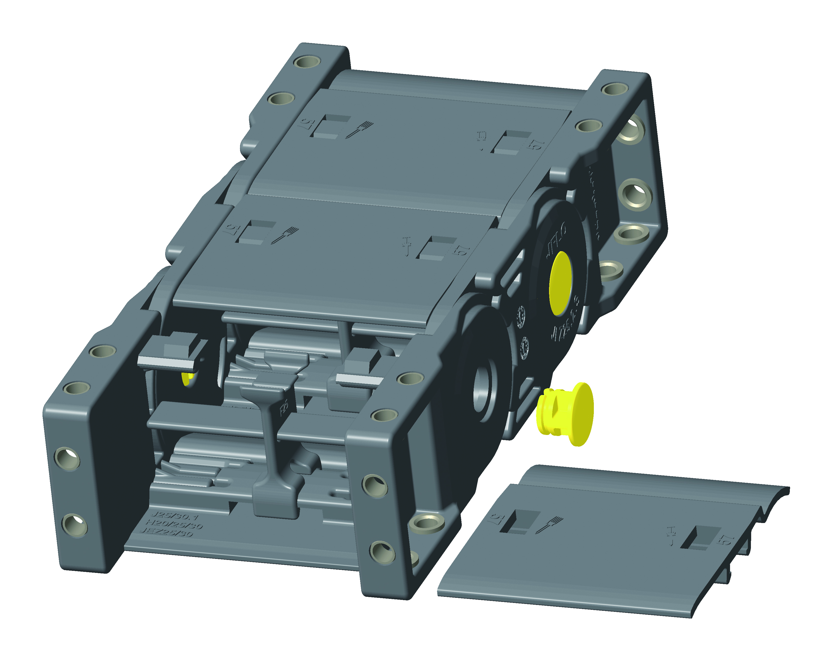 JFLO factory CNC электрический кабель, пластиковая цепь, кабельная цепь JEZ, цепь перетаскивания JEZ25F.2, закрытый тип 25 мм