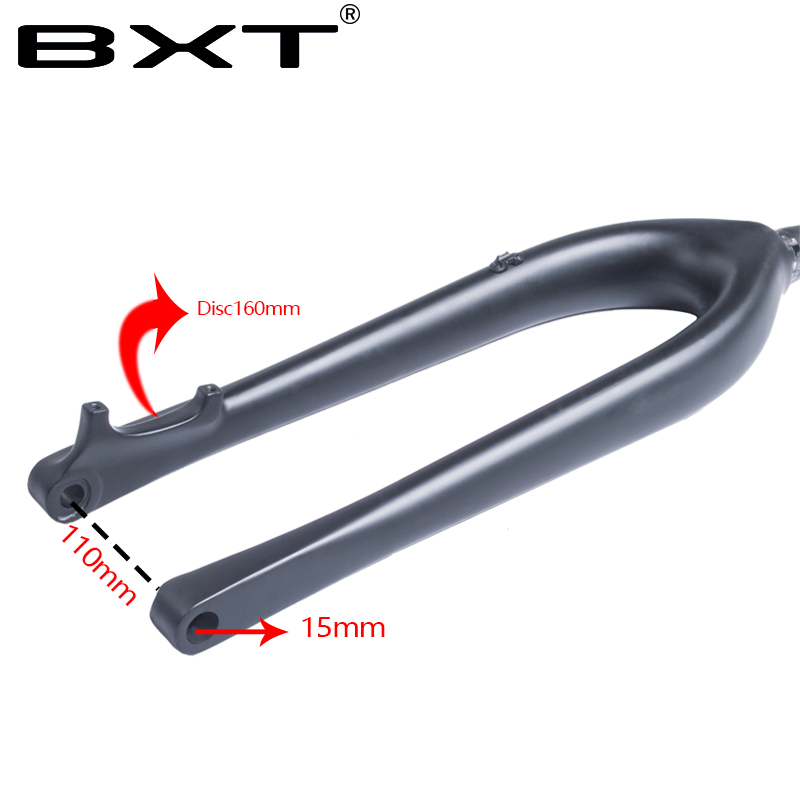 29er BOOST углеродный вилочный диск MTB сквозная ось 15X110 матовая/глянцевая вилка для горного велосипеда