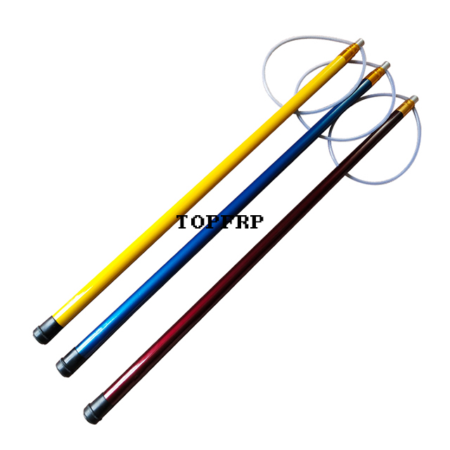 Swimming Pool Safety Equipment Stainless Steel Fiberglass Telescopic Pole Life Saving Hook