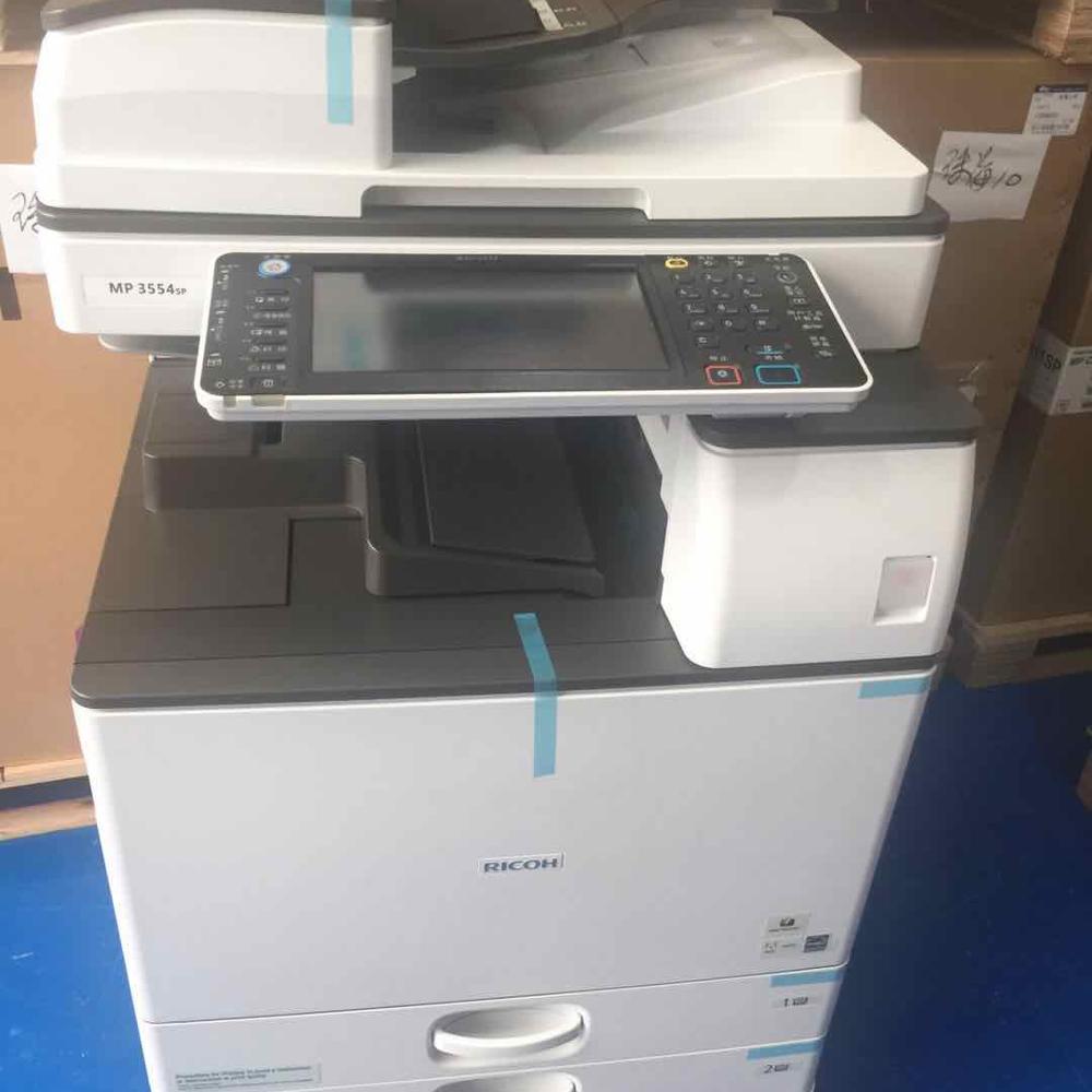 Б/у и Отремонтированная копировальная машина ricoh mp3554 A3, черная копировальная машина aficio