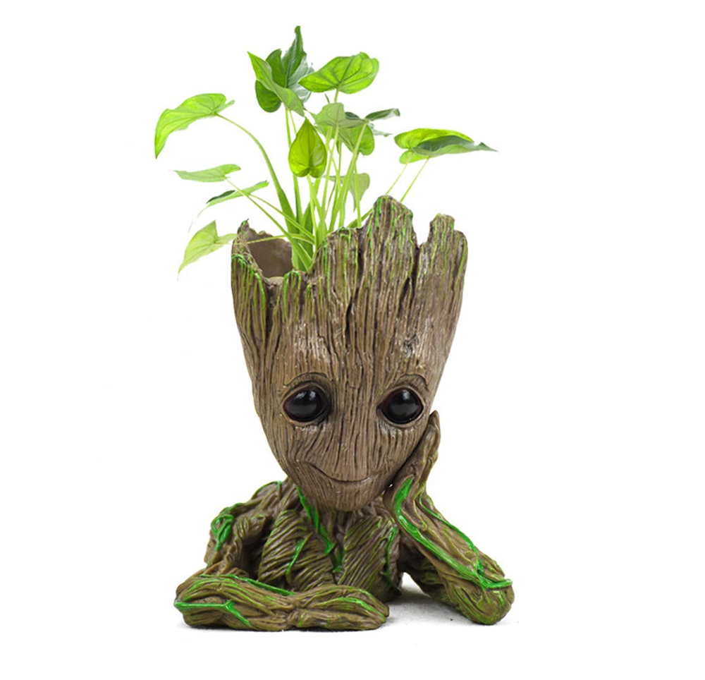 Groot фигурки стражи Галактики горшок Детские Симпатичные игрушки модель Just Mustard Best подарки 6.3in