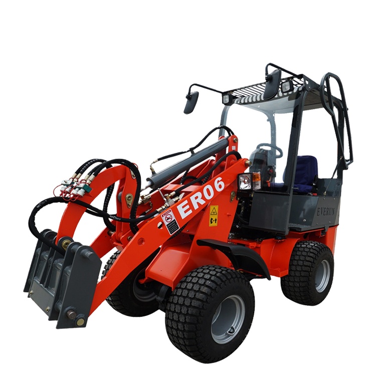 EVERUN brand CE approved 0.6ton Multi-Function articulated mini FARM MACHINERY