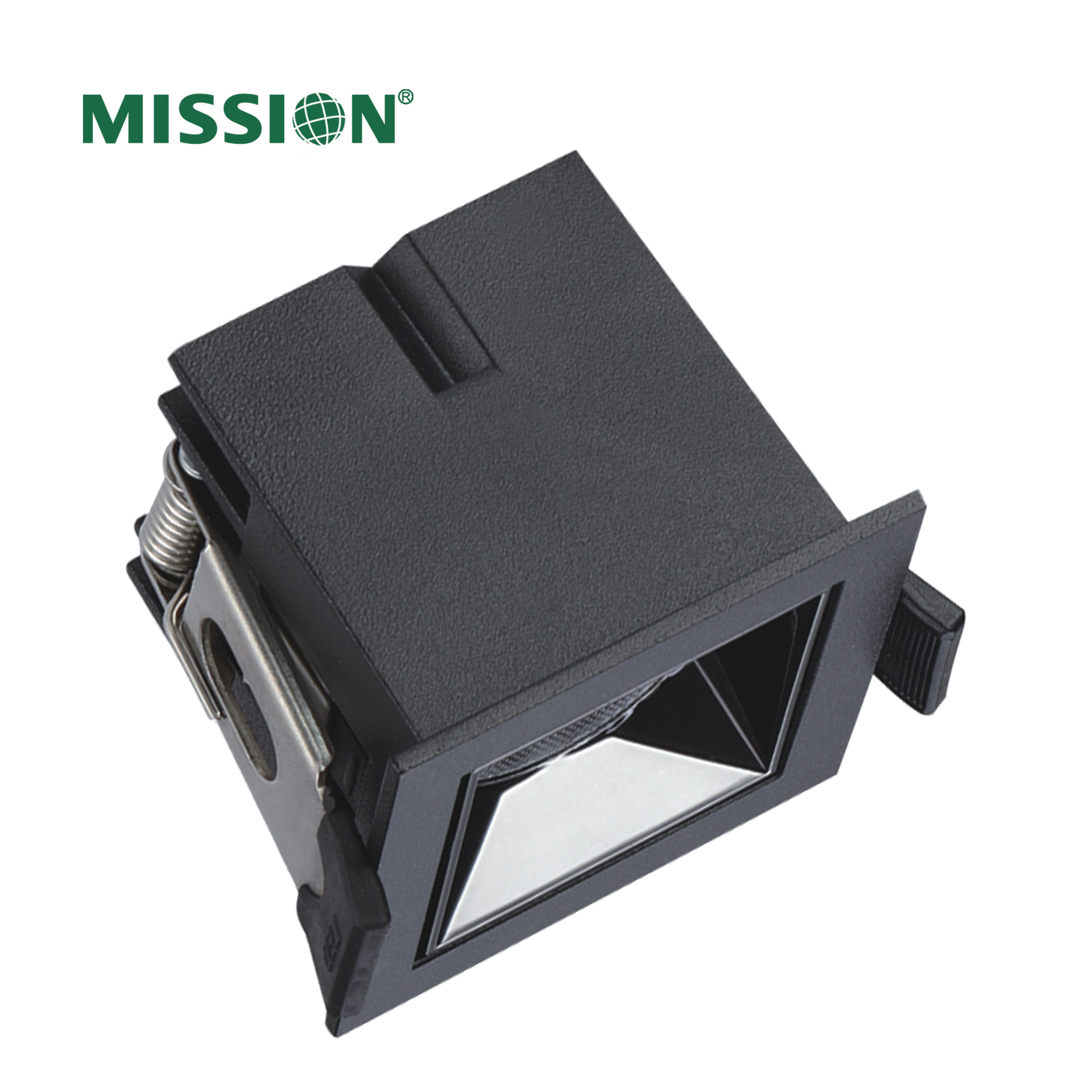 Hot Sal Indoor Aluminium Led Grille light 5W Square Black Body Line Lamp for mall